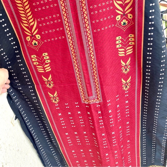 Kurti 🖤Straight Fit Printed Kurta for Women! Dark Red & Black, Size: M (New)❤️ - Picture 7 of 10